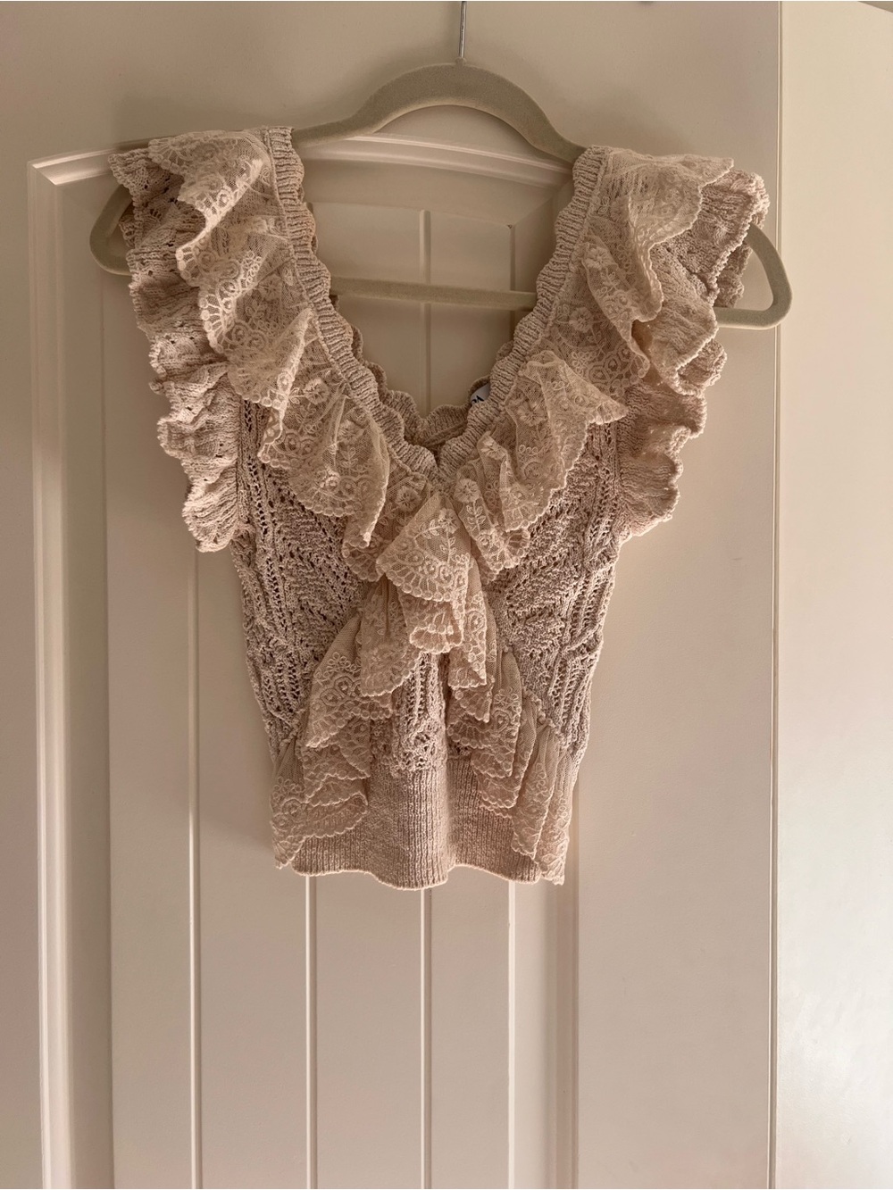 zara crochet crop top